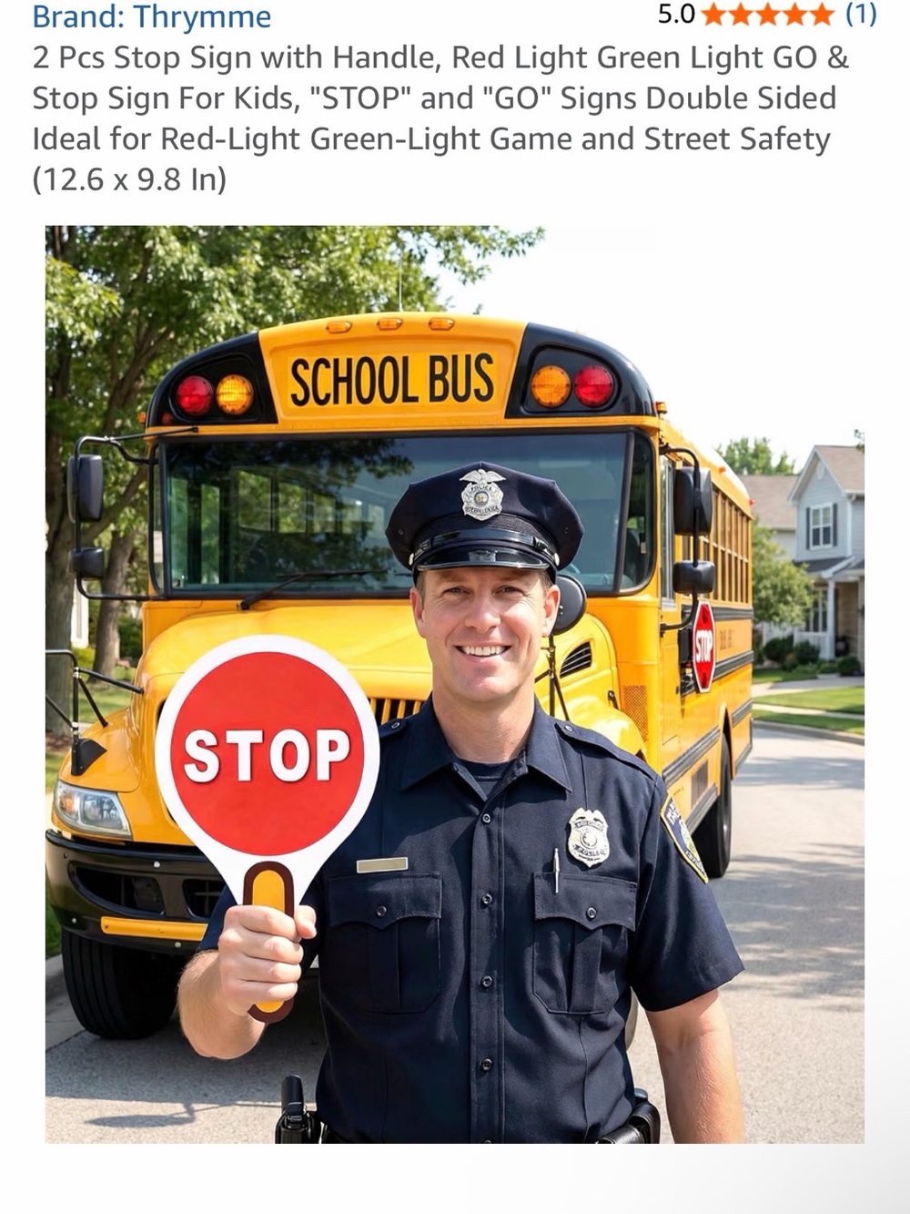 Red & Green Stop/Go Handheld Signs - Picture 8 of 10